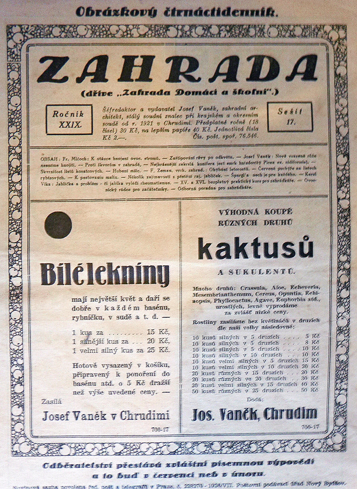 Reklama Vank Chrudim 1